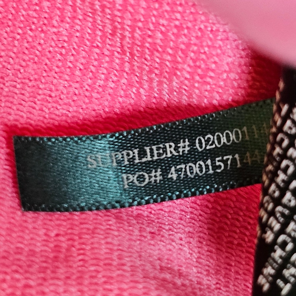 Lauren Active Ralph Lauren Pink Black Colorblock Full Zip Track Jacket Petite PS - Picture 9 of 11